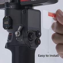 3pcs Screen Protector Film, Compatible With DJI OSMO RS4/RS4 Pro, 9H Tempered Glass, Ultra-Clear, Sensitive Touch, Scratch-Resistant, Suitable For Outdoor Use With RS4/RS4 Pro Gimbal Stabilizer Screen - View 4