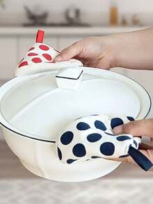 Triangular Heat Insulation Pot Lid For Home Use, Oven- Triangular Cover, Iron Pot Handle, High Temperature Resistant Cooking Tool - 查看 1