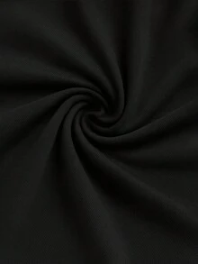 Camiseta casual de manga corta y cuello redondo de diseño sencillo, con tela cómoda, perfecta para primavera y verano. Elegante y práctica. - Negro - Ver 5