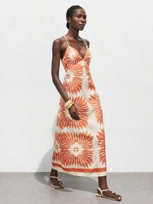 Vestido de tirantes finos con estampado floral elegante para mujer, diseño casual y moderno para vacaciones, vestido de vacaciones elegante para mujer, vestido maxi para mujer, atuendo para crucero, vestido de verano, vestidos de resort para mujer, atuendos de vacaciones estilo bohemio, ropa de playa para mujer, estilo de concierto de música country, ropa estilo western, moda casual nómada, boho, versátil para todas las estaciones, moda urbana moderna, ropa casual de negocios para mujer, atuendo de oficina, estilo discreto de "Old Money", elegante y sofisticado, ropa de alta calidad para ir al trabajo, vestidos de verano para mujer. - Multicolor 2 - Ver 12