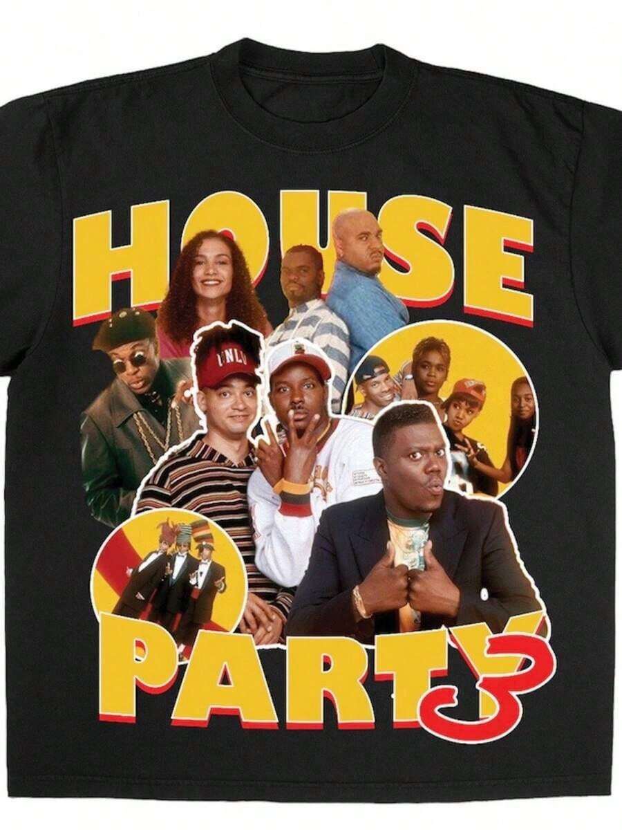 House Party T-Shirt - Hitam - View 1