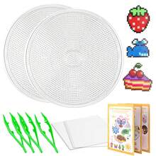 Bộ dụng cụ tự làm đồ trang sức bằng hạt cườm 2/4 món, bao gồm hạt cườm Hama & Perler 5mm, bảng đục lỗ vuông, giấy ủi và nhíp gắp hạt cườm - Vật liệu thủ công trong suốt, thích hợp cho các dự án thủ công, bảng hạt cườm, phụ kiện, hoàn hảo cho mùa đông và năm mới. - Bảng hạt Perler - Xem 16