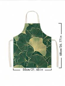 1 buah, Celemek Poliester Motif Bunga dan Daun Ginkgo yang Lucu, Cocok untuk Memasak, Memanggang, dan Berkebun - Dapat Digunakan Sebagai Pakaian untuk Dapur dan Ruang Makan - MultiWarna - View 10