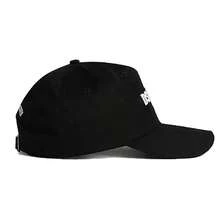 Lightweight, Fitted Polyester Non-Woven Fabric Hip Hop Baseball Cap, All-Season Handwash, Windproof, UV Protection, Adjustable Strap, Street Fashion Hat | Hip Hop Style | Adjustable Headband - Black - View 3