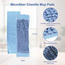 Microfiber Steam Mop Pads Compatible With Wagner Spraytech Steam Cleaner 905e, 915e, 925e , Washable And Reusable Microfiber Steam Mop Cloth(Chenille Pads) - 2個雪尼爾絨墊 - 查看 3
