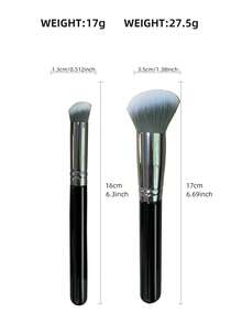 1pc Large Coverage Concealer Brush, Multi-Functional Makeup Tool For Foundation, Concealing Dark Circles, Blemishes, Freckles, Portable Makeup Brush - Multicolor - View 4