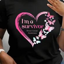 Camiseta impresa para hombres y mujeres - Negro - Ver 1