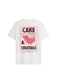 Camiseta de manga corta para mujer, estilo retro americano, con estampado de tablero de ajedrez rosa, cómoda y ajustada, ideal para el té de la tarde, fiestas y ropa casual de verano, transpirable y cómoda. - Blanco - Ver 3