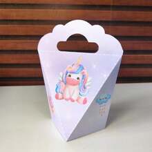 60 Caixinhas UNICORNIO - Caixinhas para decoração e lembrancinha de aniversário infantil - Pegue e Monte - Visão 6