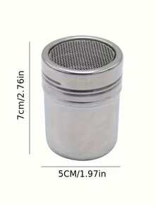 1pc Stainless Steel Powder Dispenser, Stainless Steel Powder Dispenser For Sugar Powder, Fine Mesh Design For Precise Spraying Of Cocoa Powder, Cinnamon Powder And Coffee Powder - Easy To Clean Structure Suitable For Home Baking, Restaurants And Cafes, Durable Metal Kitchen Tool, Essential For Cafes, Easy To Clean Material, Suitable For Pastry And Bakery Use, Colors And Styles Randomly Available - Multicolor - View 13