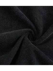 Camiseta con estampado creativo de huellas dactilares tipo balaclava, de algodón puro de alto gramaje, de corte holgado y hombros caídos, camiseta lavada, camiseta vintage de estilo urbano para hombre, camiseta básica, corte holgado, estilo hip-hop, unisex, camiseta con efecto lavado ácido. - Negro - Ver 5