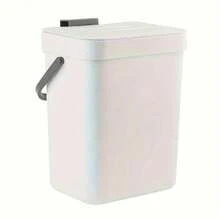 Bote de basura silencioso y cerrado que ahorra espacio: 3/5 L, cubo sellado ecológico para cocina y oficina, no necesita electricidad - Negro-3L - Ver 11