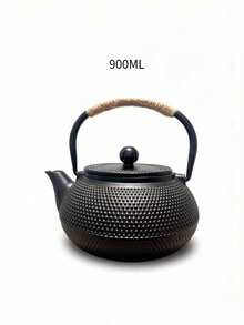 Ấm trà gang - Thích hợp dùng trên bếp, phù hợp với trà lá rời và trà túi lọc - Đồ dùng nhà bếp - màu đen - Xem 8