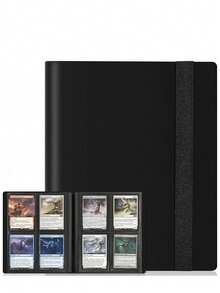 4-Pocket, 160-Pocket Trading Card Collection Album, With PP Sleeves, Compatible With Game And Sports Cards - Multicolor - View 10