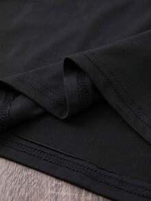 Talla Grande - Camiseta de Manga Corta con Cuello Redondo y Estampado de Fresas para Mujer, Estilo Casual para Moda Europea y Americana, Tipo Pullover - Negro - Ver 4