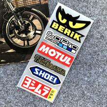 AD Pegatinas impermeables, protectoras solares y reflectantes para automóviles, pegatinas de patrocinio para motocicletas, pegatinas para cascos, decoración de motocicletas y vehículos eléctricos, reparación de arañazos - Multicolor - Ver 22