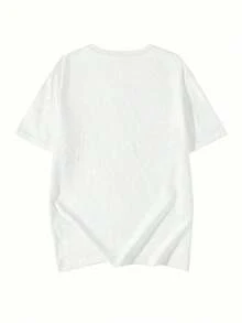 Women's Short-Sleeved T-Shirt, Loose Fit, Casual, Round Neck, Cartoon Tomato Print, White, Spring/Summer. Suitable As A Gift. Women's T-Shirt. Blouses > Elegant. Boho Chic. - 白色 - 查看 5