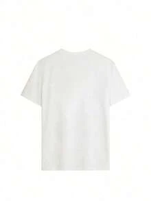 short sleevesCamiseta casual de cuello redondo de manga corta con estampado de lema para mujer, regalo para esposa, recién casados, compromiso, luna de miel, blanco veranoLeisure - Blanco - Ver 3
