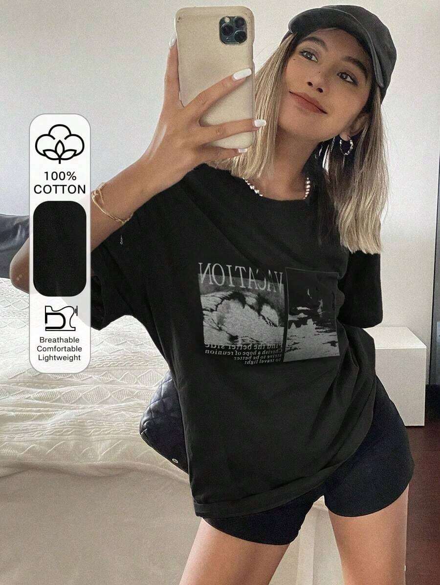 Kvinnor T-shirts - Svart - Visa 1