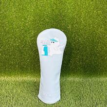 Light Blue PU Leather Golf Club Cover, Cute Cat Embroidery, Fresh And Adorable Style, Enhances Golf Course Vitality And Personalized Identification, Golf Accessory - Baby Blue - View 5