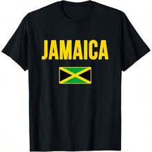 Jamaican Flag Jamaica T-Shirt - Black - View 1