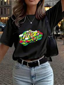 Women T-Shirts - Black - View 1