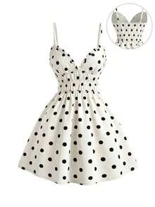 MOD Vestido de verano de mujer de mezclilla con volantes y fruncido en la cintura, vestido de tirantes elásticos de mezclilla azul para vacaciones de verano, vestidos de verano para mujer, atuendos de playa para mujer, vestimenta casual de negocios para mujer, atuendo para conciertos de country, atuendos de cumpleaños para mujer, vestimenta occidental para mujer, vestidos casuales para mujer, atuendo para conciertos de mujer, vestidos azules elegantes y clásicos, atuendos de Hawái para mujer, atuendos para brunch para mujer, vestidos para fiestas de mujer, vestidos de graduación para mujer, vestidos de verano para vacaciones, vestido de mezclilla azul - Blanco y Negro - Ver 1