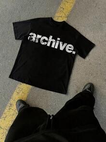 1 Piece Of Men's Casual Short-Sleeve Crew Neck T-Shirt, 100% Cotton, Ideal For Summer Vacations, Fun Graphic Tees, Y2K Streetwear Style, Gifts For Boyfriend And Husband. 210g 100% Cotton, Designs Are Printed. Unisex. - 黑色 - 查看 7