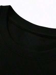 Camiseta Casual de Último Estilo con Cuello Redondo de la Gira Mundial de Btss 2026, Arirang - Negro - Ver 3