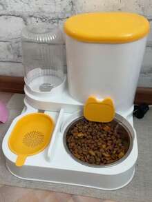 二合一自动猫咪饮水器套装 - 可拆卸、可清洗、自动喂食站、室内猫粮碗 - 500ml - 查看 2