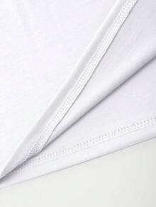 Men's Vintage Short-Sleeved Crew Neck T-Shirt - 白色 - 查看 6