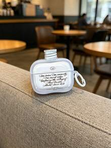 Estuche protector creativo con forma de tapa de botella de vino para auriculares, funda protectora mate transparente compatible con Apple 1/2, Pro, Pro 2, Pro 3, Pro 4 Bluetooth - transparente - Ver 16