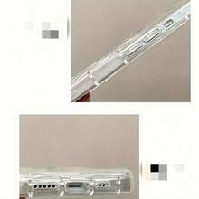 1个透明奢华UV彩绘卡通图案DIY亚克力兔子、花朵、云朵、星星可爱凸边防摔手机壳，兼容 17、16、15、14、13和S26 Plus/S25 Edge/S24/S23/S22 Ultra - 透明ch - 查看 5