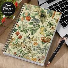 1pc Vintage Embossed Wild Flower Cottage Style Floral Spiral Notebook, Suitable For Note Taking, Journaling, Making Lists, Or As A Gift For Family And Friends - M - View 6