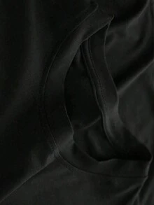 Camiseta oversize de manga corta y cuello redondo holgado, con un estampado del paisaje urbano de Los Ángeles. Estilo primaveral/veraniego, moda urbana informal y moderna. Versátil para el uso diario. Las tallas son grandes. Camiseta de algodón antiarrugas.(Fresh breeze, sweet breeze, unisex) - Negro - Ver 4