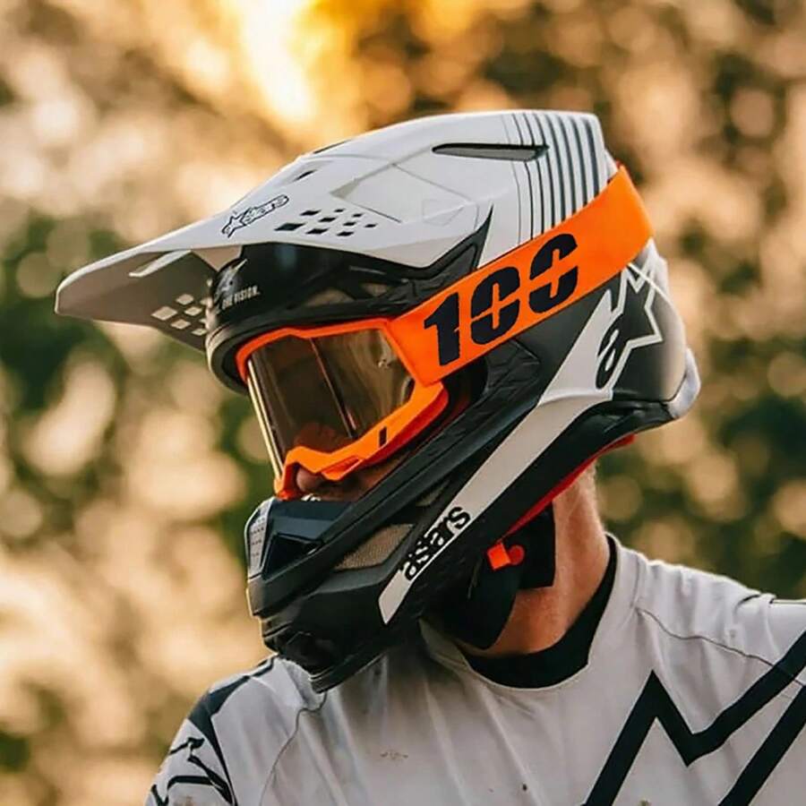 100 Motocross Goggle Glasses MX Off Road Masque Helmets Goggles Ski Sport Gafas For Motorcycle Dirt Bike Glasses - chỉ có kính bảo hộ - Xem 1