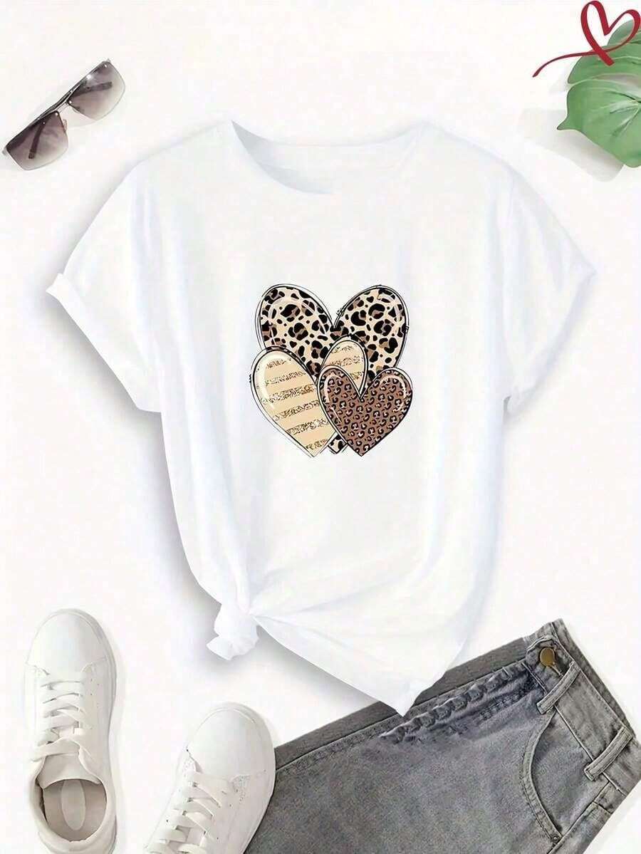 Women's Pure Cotton Short-Sleeve T-Shirt, Classic Basic Round Neck Tee, Loose-Fitting Casual Top, Soft And Comfortable Fabric, Sizes S-5XL Available, Solid Color Blouse For Everyday Wear, Breathable Summer Essential, Easy-To-Match Fashionable T-Shirt For Ladies. - 軍綠色 - 查看 1