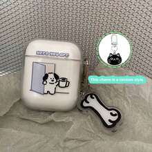 1 chiếc ốp bảo vệ tai nghe Bluetooth Apple Airpodspro thế hệ 1/2/3/4, hình cặp đôi cún con dễ thương. - Nhiều màu - Xem 13