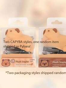 Kapibara Cartoon Cute Mini Stapler Set, Small Stapler Staples For Students - A - View 8