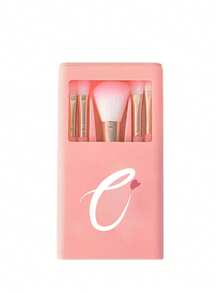 1 Set Portable Makeup Brush Set With Mirror, Heart-Shaped Letter A-Z Print, Boxed Makeup Brush Set, Multi-Functional Foundation Brush And Eyeshadow Brush, High-Quality Bristles, Beginner Makeup Tools, Cosmetic Storage Rack, Suitable For Travel, Daily Use, Home Use, Perfect Gift For Girls, Teens, Makeup Enthusiasts, And Essential For Mother's Day, Father's Day, Graduation, National Day - Multicolor - View 18