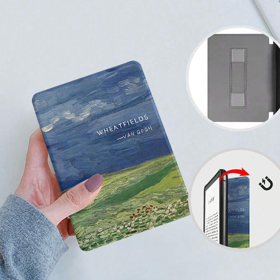 Ốp lưng silicon mềm có thiết kế tay cầm từ tính tháo rời, phù hợp với Kindle Paperwhite Signature Edition thế hệ thứ 12 7 inch, thế hệ thứ 11 6.8 inch và thế hệ thứ 11 cơ bản 6 inch. - Nhiều màu - Xem 1