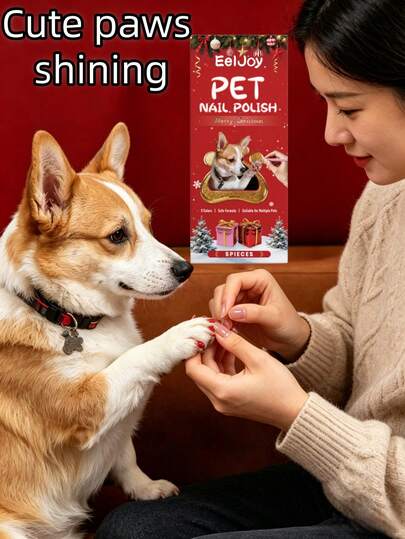 EelJoy 5 piezas Bolígrafos de arte para uñas de mascotas, diseñados especialmente para que las mascotas apliquen fácilmente colores vibrantes en las uñas de perros, gatos y otras mascotas, permitiéndote ser el centro de atención cuando paseas a tu amigo peludo, cada vez que levanta la pata captura momentos adorables, los bolígrafos se aplican de manera uniforme y rápida para una cómoda peluquería de mascotas en casa, desbloqueando infinitos looks lindos para perros, gatos y talla grande mascotas