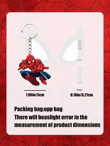Marvel Spider-Man, Avengers Zinc Alloy Keychain Set, Cute Superhero Keychain, Acrylic Pendant, Small Gift Accessory - Multiple Styles - View 3