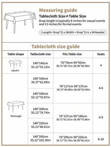1pc Gray Plaid Tablecloth, Nordic Light-Colored Dining Table Cover, Dirt-Resistant, Durable, Easy To Clean, Suitable For Daily Home, Picnic, Hotel, Celebration, All Seasons - Light Grey - View 5