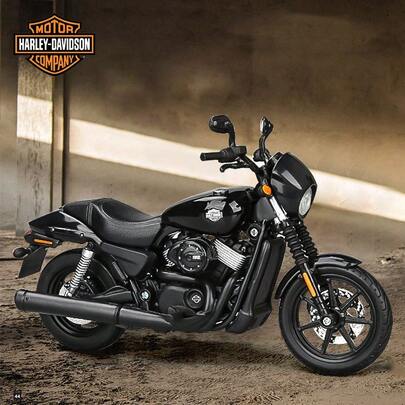 Maisto 1:12 Réplica de motocicleta Har-Ley-Davidson Street750 /SPORT-STER S de alta precisión - Modelo de aleación fundida, regalo de cumpleaños genial y coleccionable para niños