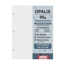 Rayale 100 Hojas Opalix 90g Sin Margen Carta - Dibujo - Ver 6