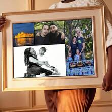 Ett 4-i-1-anpassat canvastavlecollage, inramat eller oramat, anpassad väggkonst, canvastavla, familjefoton, bröllopsfoton, anpassad canvas, fotografi, fotocanvas. - Flerfärgad - Visa 9