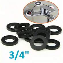 Bộ gioăng cao su đen 3/4 inch, 15-30 chiếc vòng đệm tròn, miếng đệm chống thấm nước dùng cho vòi nước, ống mềm, vòi phun nước và các mối nối đường ống. - Mô hình đa năng 3/4 - Xem 5