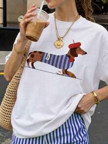 Women T-Shirts - White - View 3