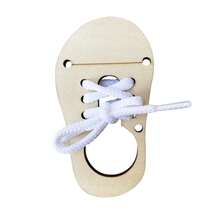Tablero de madera ocupado, accesorios DIY, juguetes, lámparas, timbre, material didáctico Montessori, capacidad práctica, juegos educativos para niños, regalos2026 XJ4O - Atar los cordones de los zapatos - Ver 12